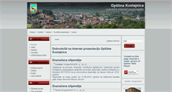 Desktop Screenshot of opstina-kostajnica.com