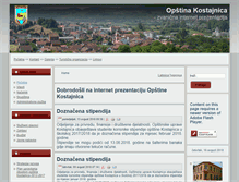 Tablet Screenshot of opstina-kostajnica.com